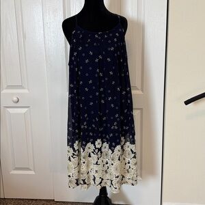 Siren Lily Midnight Blue Floral Dress